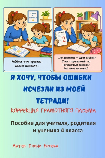 Я хочу, чтобы ошибки исчезли из моей тетради. Коррекция грамотного письма. 4 класс